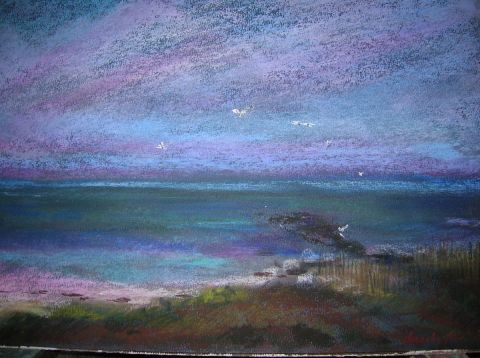 Crépuscule sur les dunes